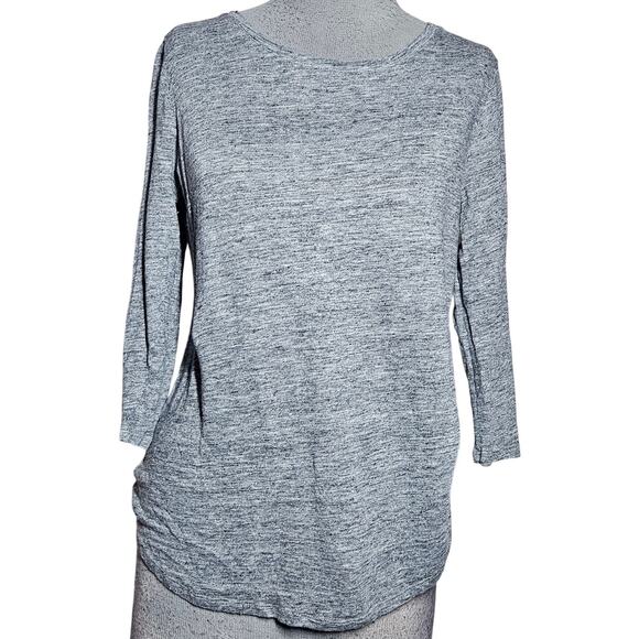 Loft Gray Linen Tee Size Medium - Picture 1 of 4